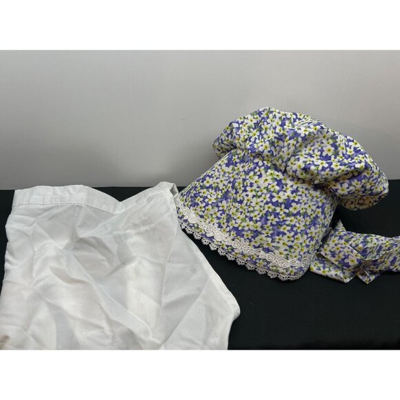 Vintage Girls XL Prairie Dress With Ruffled Hem & Apron Costume - Picture 8 of 9